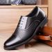 Business Leisure Men's With Three Joints, Soft Soles, Black Work Shoes, Versatile And Trendy British Style Pointed_vogvips.com