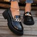 New Round Head Flat Women's Printed Loafers_vogvips.com
