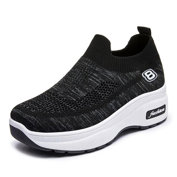 Women's For Cross-border Trade, Thick-soled Women's Casual European And American Style , Height-increasing Slip-on_vogvips.com
