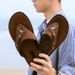 Unbeatable Quality Men's Fashionable With Flops, Flat Bottomed Shoes, Lightweight And Soft Soled Men's Flip Flops For Beach Sports_vogvips.com