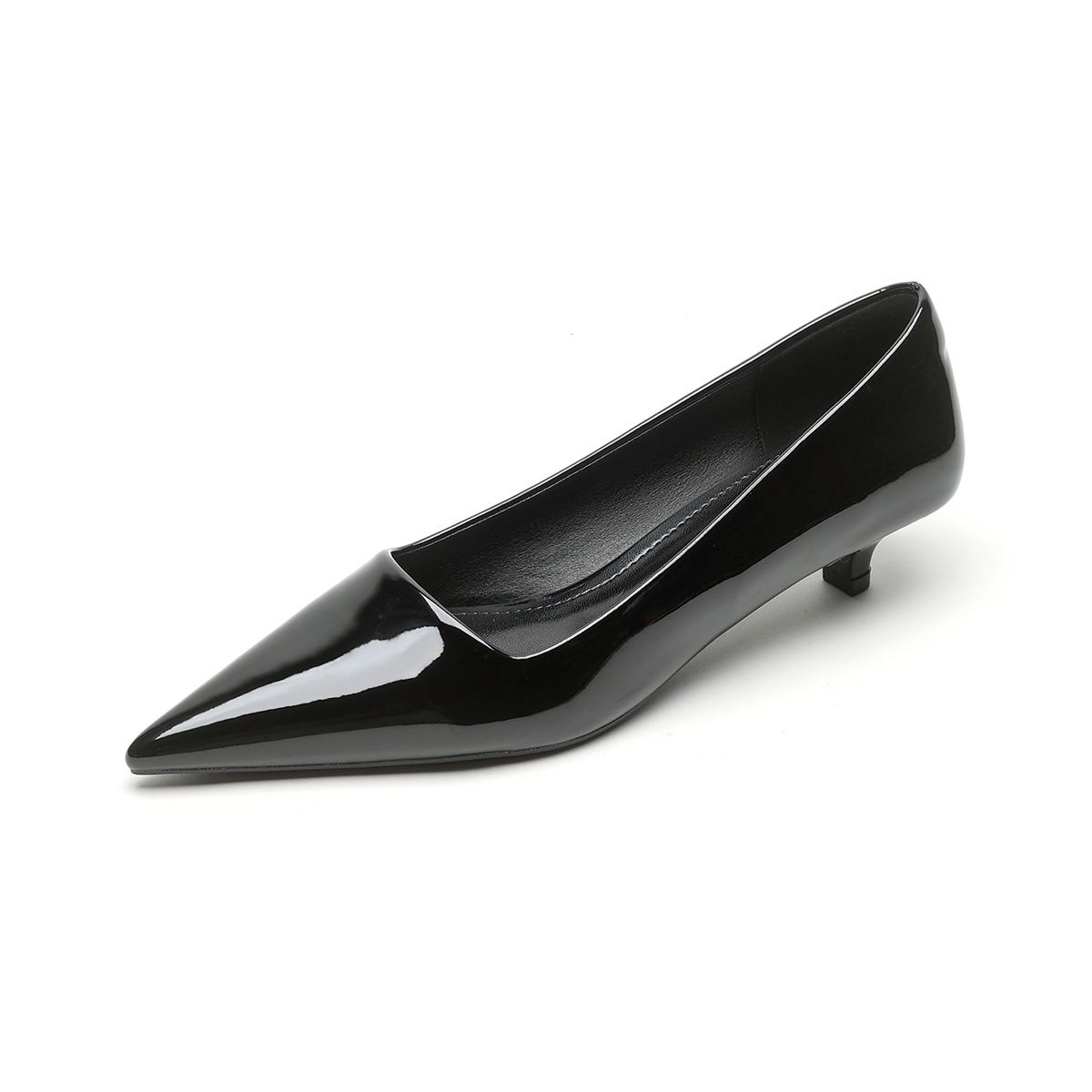 Pointed High Heels Stiletto French Temperament Commuter Work Shoes Light Mouth Nude Single Shoes Women_vogvips.com