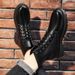 European Warm Series Autumn New Men's Martin British Style Black Leather Casual Trendy Warm High-top Boots_vogvips.com