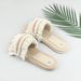 Thai Tassel Straw Sandals Summer New Versatile Trendy Outdoor Non-Slip Bohemian Women's Slippers Furry Shoes_vogvips.com