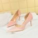 1363-A6 Fashionable And Minimalist Banquet Women's With Thin High Heels, Shallow Mouth, Pointed Side Hollow West Velvet_vogvips.com