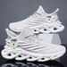 Unisex Cross-Border Large Size Flyknit Casual Blade Edge Braided Sole Sneakers Breathable Single Shoes_vogvips.com