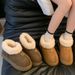 Warm Thick-soled Snow Boots Women's Thickened Velvet Big-headed Short Boots Fluffy Cotton Shoes_vogvips.com