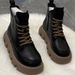 Internet Celebrity Genuine Leather Martin For Women Versatile 2024 New Fashion British Style Platform Thick Sole_vogvips.com