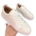 New Style Standard Red Sole Low Top Leather Shoes Rivet Rhinestone Trendy Men's Non-Slip Wear-Resistant Lace-Up_vogvips.com
