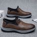2025 New Business Casual British Style Low Top Leather Breathable, Lightweight, Soft Soled One Step Men's Shoes_vogvips.com