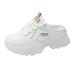 High-quality Casual Sports Women's Shoes, Popular Backless Slip-on Mules, Summer Breathable Hollow Mesh Trendy Shoes_vogvips.com