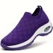New Cross-border Women's Foreign Trade, Simple, Stylish, Comfortable Sneakers, Fashionable Slip-on Socks With Multiple_vogvips.com