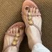 Women's Summer Flip-flops For Outdoor Wear 2026 New Bohemian Style Niche Rhinestone Mid-heel Sandals To Match Skirts_vogvips.com