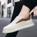 Fashion New Platform Men’s Shoes Fashion Slip On Casual Walking Sneakers Chunky Men Loafers Trend Comfortable Espadrilles Fisherman_vogvips.com