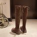 5199-2 Tall Women's Over-the-Knee Autumn Winter Slimming New Elastic Thick Sole Long Boots For Women_vogvips.com