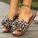 2025 New Shoes Flat Casual Large Bowknot Women's Slippers Sandals Size 40-43_vogvips.com