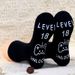 Mid-tube socks casual cotton socks Sole Creative letter non-slip adhesive floor socks game socks_vogvips.com
