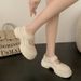 2023 European Spring New Mary Jane Velcro Casual Shoes Platform Thick-Soled Single Shoes Women's Trendy Leather Shoes_vogvips.com