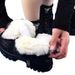 New Soft Martin Autumn Winter Thickened Plush Snow Women's Shoes Non-Slip Waterproof Warm Leather Boots_vogvips.com