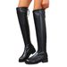 Pure Black Over-the-Knee For Women 2025 Autumn Winter New Flat Large Size Long Commuting Taizhou Women's Boots_vogvips.com