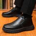 European Warm Series New Men's Fleece-Lined Leather Dad Business Casual Cotton Shoes Middle-Aged Winter Warm Thickened Snow Boots_vogvips.com