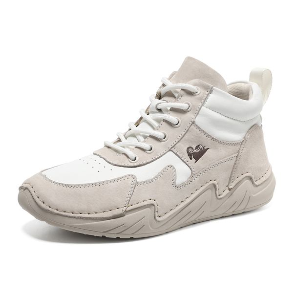 First Layer Leather High-top Large-size Women's Shoes Women's Martin Boots Short Boots Sports And Leisure Shoes Versatile Leather Boots_vogvips.com