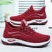 Women's Knit Slip-On Walking Shoes | Lightweight Soft Sole Platform Sneakers | Breathable Casual Shoes For Women_vogvips.com