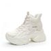 2025 Women's New Thick Sole Hidden Heel 9cm Casual Dad Small Stature White Wedge Platform Shoes Trendy_vogvips.com