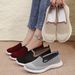 Women's Shallow Mouth Women's Shoes Single Shoes One-pedal Mother Shoes Casual Shoes Soft-soled Feet Flat Shoes_vogvips.com