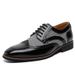 Euro Step Men's Size 48 New Casual Fashion British Style Brogue Leather Low-top Wedding Shoes_vogvips.com