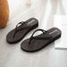 Thick Wedge Mid Heel Flip-Flops For Women Outdoor Wear Flat Sole Sandals Double Strap Beach Non-Slip Cool Slippers_vogvips.com