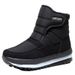 Northeast Snow Women Winter Thickened Fleece-Lined Warm Cotton Shoes For Middle-Aged And Elderly Mothers Short Boots_vogvips.com