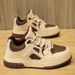 Men's Casual Sneakers - Breathable Low-Top Round Toe Shoes With Rubber Sole For Daily Wear, Black And Brown Options_vogvips.com