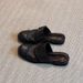 Sheepskin Version! Black Closed-toe Mules For Women, Vintage Style Soft Leather Slip-on Mules, Low-heeled Roman Shoes_vogvips.com