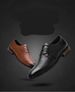 Men's Light Casual Lace-up Dress Leather Shoes Professional Work Men's Shoes_vogvips.com