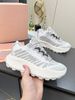 Miaojia 2025 Summer New Women's Thick-Soled Height-Increasing Series Round-Toe Breathable Knitted Color-Block Stretch_vogvips.com