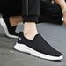 Euro Step Men's Summer Breathable Hollow Mesh Lightweight Odor-Resistant Travel Casual Thick Sole Slip-On Lazy Shoes Large Size_vogvips.com