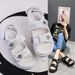 Platform Sandals Handmade Women Lattice Hook Loop Plaid Cloth Round Toe Summer Casual Ladies Outdoor Shoes_vogvips.com
