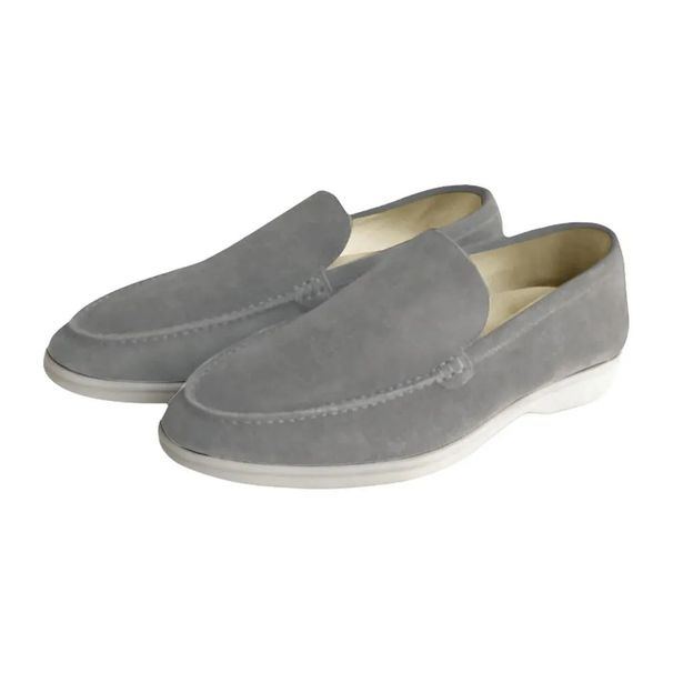 In-Stock High-Quality Export Version Loafers, Genuine Leather Suede, Thick-Soled, Comfortable, Versatile, Fashionable_vogvips.com