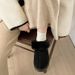 AMANNORR Furry Slippers For Women, Wear, Autumn And Winter Thick-Soled Snow Boots, Closed-Toe, Outdoor Half-Cup Cotton_vogvips.com