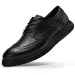 Big Size Mens Formal Genuine Leather British Stylish Business Dress Flats High Quality Brogues Oxford Shoes Men_vogvips.com