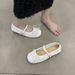 French Flat-soled Small Single Shoes Women's Skirt Mary Jane Shoes Ballet Evening Shoes Doudou Shoes_vogvips.com