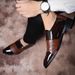 Plus Size New Men's Pointed Toe Business Leather British Style Fashion Formal Suit Groom Wedding Derby Shoes_vogvips.com