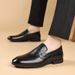 Euro Step 2025 New Autumn Casual Loafers Top Layer Cowhide Business Leather Slip-On High-End British Style Men's Shoes_vogvips.com