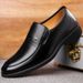 Inner Height-increasing Extra Small Fashionable For Men, Large Size Soft Leather Wedding Shoes, Business Formal Slip-on_vogvips.com