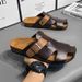 2025 Men's Summer Slippers Breathable Anti-Slip Beach Sandals Quick Dry Outdoor Slides Euro 39-45 Wide Width Lightweight_vogvips.com