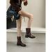 Ali Guifei Brown Thick Heel Knight 2025 Autumn And Winter New Maillard Western Cowboy Boots Women_vogvips.com