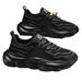 2024 Men's Spring New Breathable Mesh Sports Lightweight Dad Thick-soled Casual Trendy White Shoes_vogvips.com