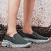 Cross-border Large Size 48 Popular Casual Shoes, Fly-knit Slip-on Men's Loafers, Summer Mesh Sneakers_vogvips.com