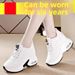 2023 New Women's Height-Increasing White Sneakers, Breathable Mesh Casual Sports Shoes, Wholesale In Stock_vogvips.com