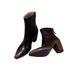 2025 Autumn Winter Retro High Chunky Heel European American Style Pointed Toe With Back Zipper Slim Boots For_vogvips.com
